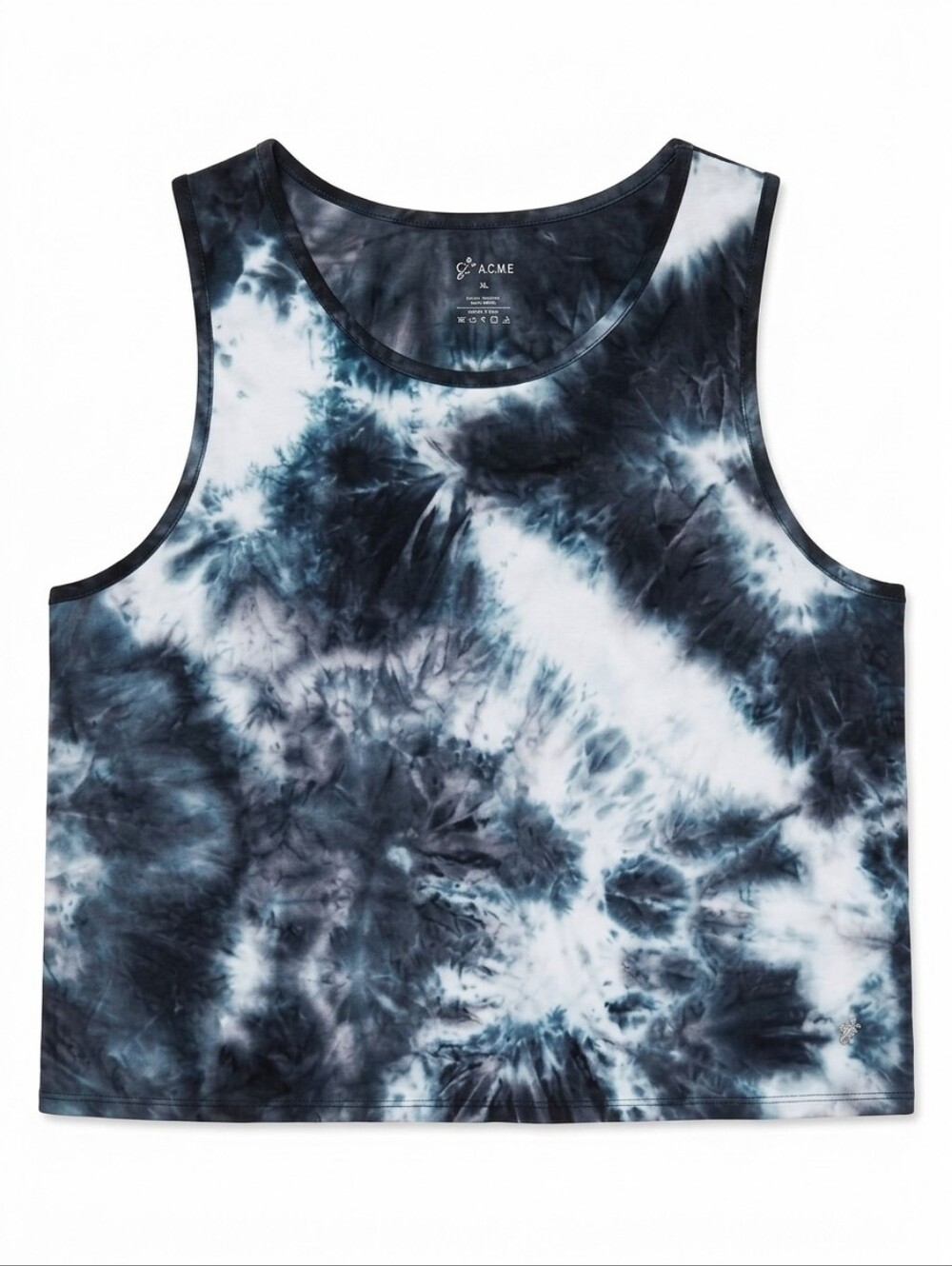 ☔️💜A Core Tie Dye Split Back Athletic Cropped Sleeveless Top XLarge